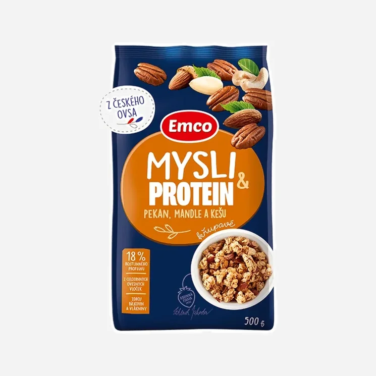 Protein mysli pekan, mandle a kešu