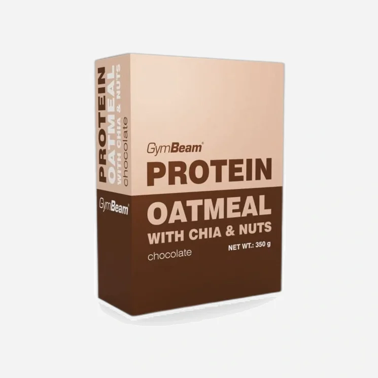 Proteinová ovesná kaše s chia a ořechy