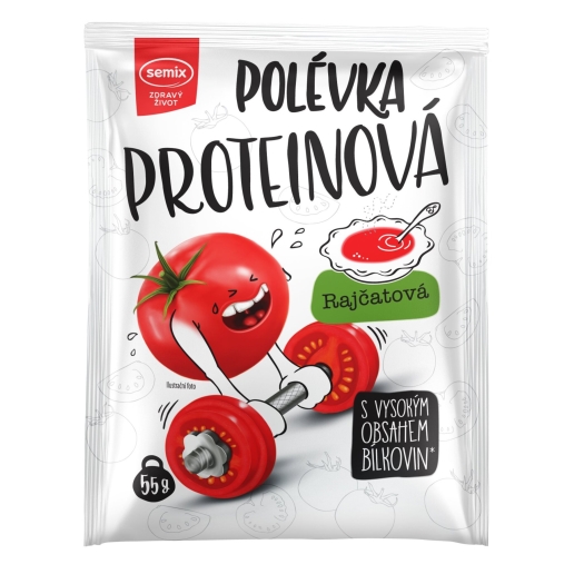 Proteinová polévka s rajčaty