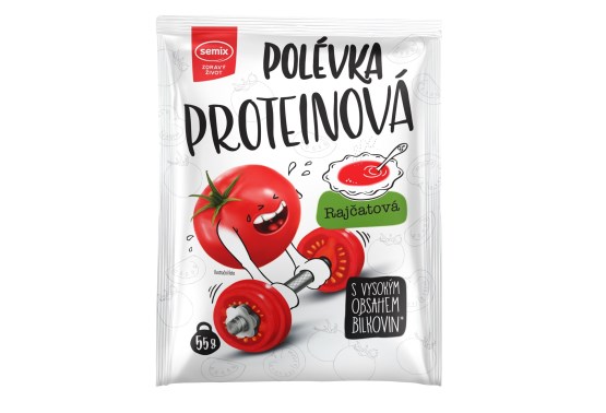 Proteínová polievka s paradajkami