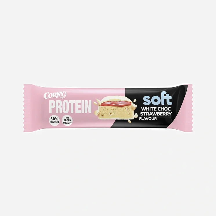Proteinová tyčinka bílá čokoláda-jahoda