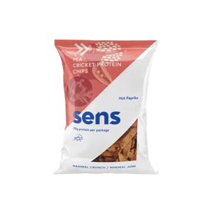 Proteinové chipsy s cvrččím proteinem pikantní paprika