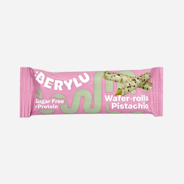 Proteinové trubičky Pistácie bez přidaného cukru