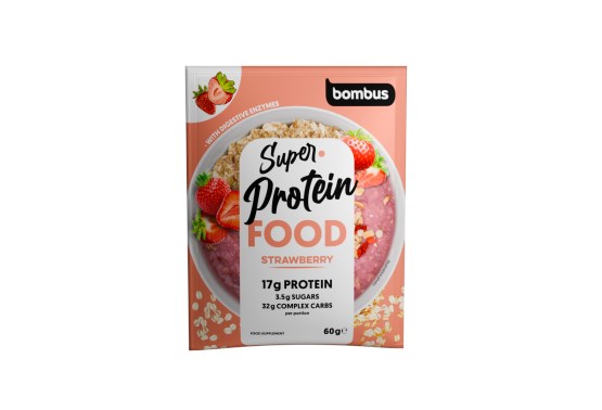 Proteinovo-sacharidová kaše s jahodovou příchutí
