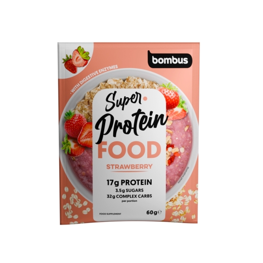 Proteinovo-sacharidová kaše s jahodovou příchutí