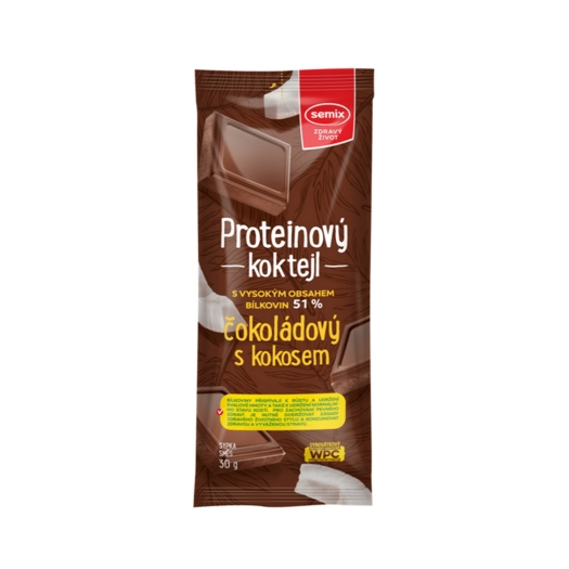 Proteinový koktejl čokoládový s kokosem
