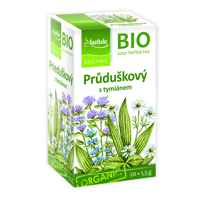 Průduškový čaj s tymiánem BIO 20 sáčků