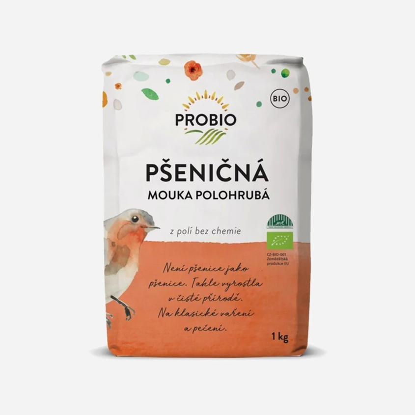 Pšeničná mouka bílá polohrubá