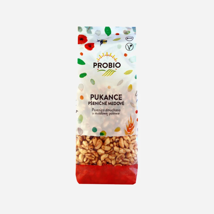 Pšeničné pukance medové BIO