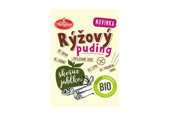 Puding ryžový so škoricou a jablkom BIO