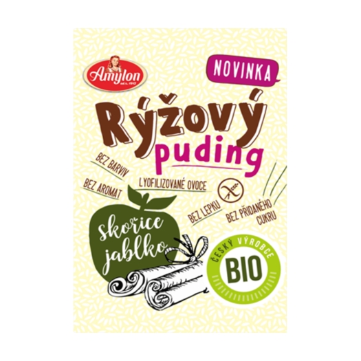 Puding ryžový so škoricou a jablkom BIO