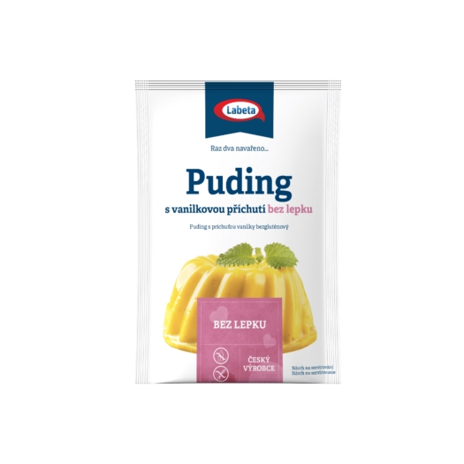 Puding s vanilkovou příchutí bez lepku