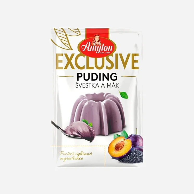 Puding švestka a mák