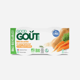 Pyré z máslové dýně a mrkve BIO 2x190 g
