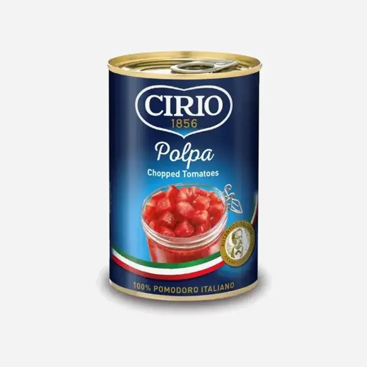 Rajčata loupaná krájená 6 x 425 ml