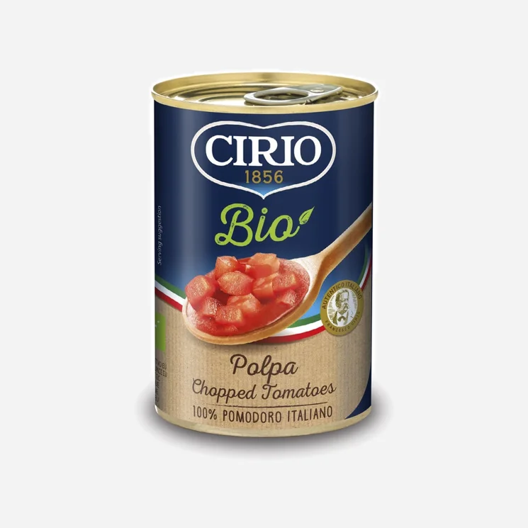 Rajčata loupaná krájená BIO