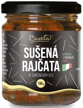 Rajčata sušená na slunci ve slunečnicovém oleji 6 x 190 g