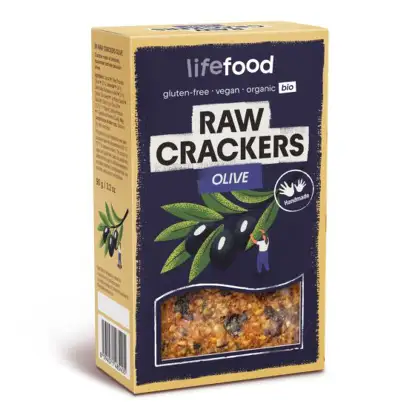 RAW CRACKERS Olivové RAW BIO 6 x 90 g