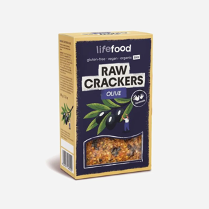 RAW CRACKERS Olivové RAW BIO