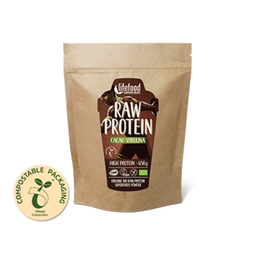 Raw kakaový proteín sa spirulinou
