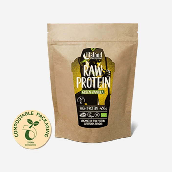 Raw vanilkový protein s mladým ječmenem a macou BIO