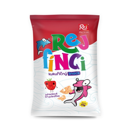 Rejfínci kukuřičný snack - jahoda