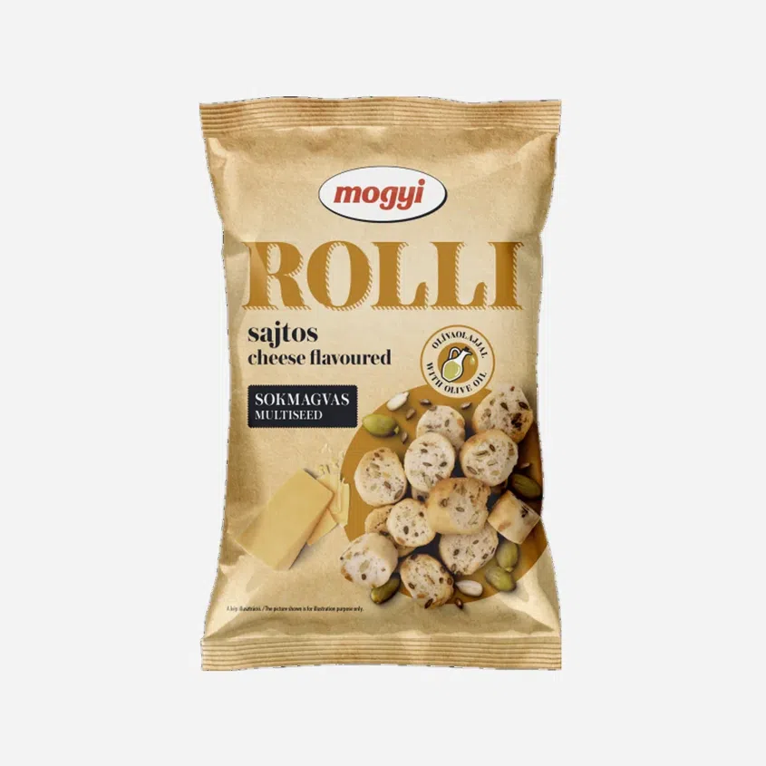 Rolli - vícezrnné chlebové krekry se sýrovou příchutí