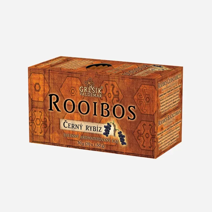 Rooibos černý rybíz 20 sáčků 6 x 30 g