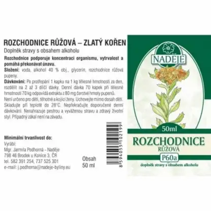 Rozchodnice růžová - zlatý kořen 6 x 50 ml