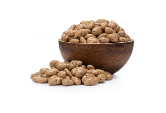 Rozinky v bílé čokoládě s karamelem 500 g expirace