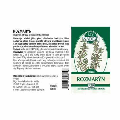 Rozmarín tinktúra z púčikov