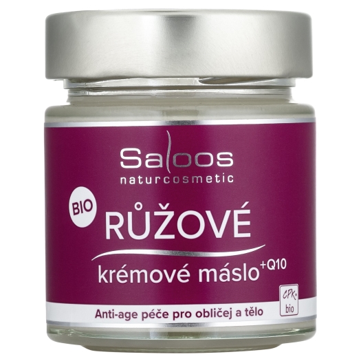 Růžové krémové máslo BIO