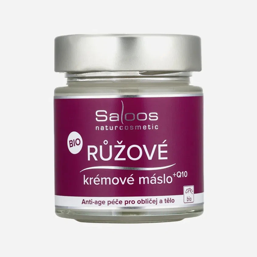 Růžové krémové máslo BIO