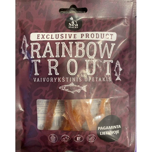 Rybí Jerky - Filety ze pstruha duhového proužky