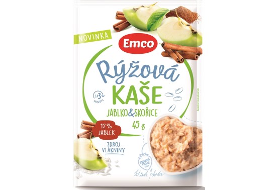 Ryžová kaša s jablkami a škoricou