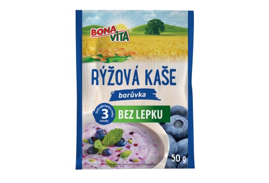 Rýžová kaše borůvka bez lepku