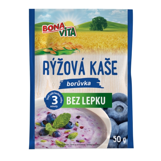 Rýžová kaše borůvka bez lepku