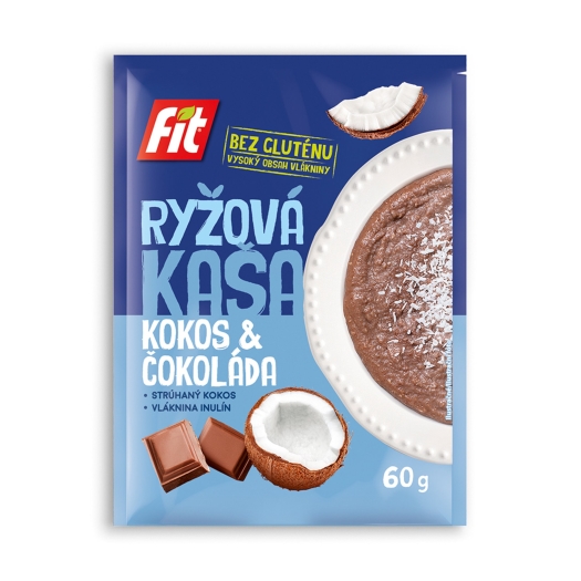 Rýžová kaše kokos a čokoláda