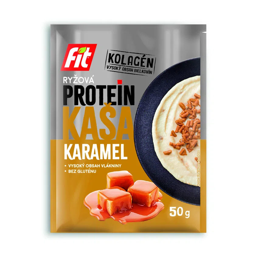 Rýžová kaše protein karamel a kolagen