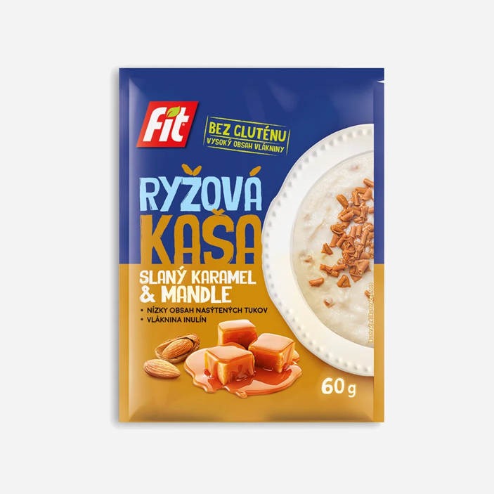 Rýžová kaše Slaný karamel a mandle