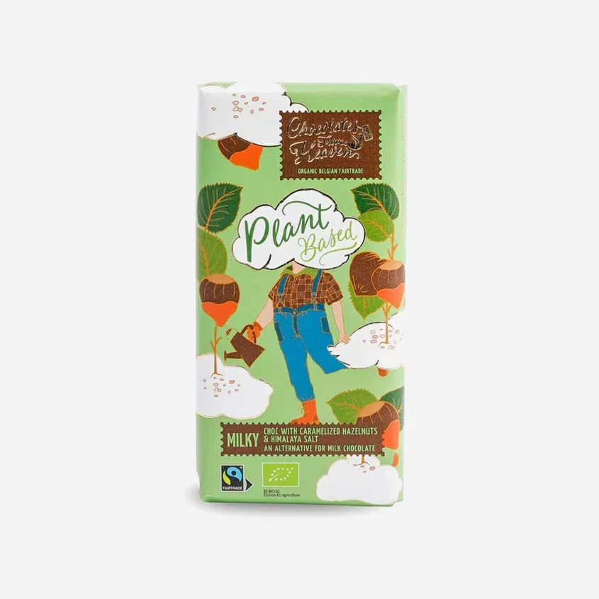 Rýžová VEGAN čokoláda s kar. lísk. oříšky a him. solí 51% BIO