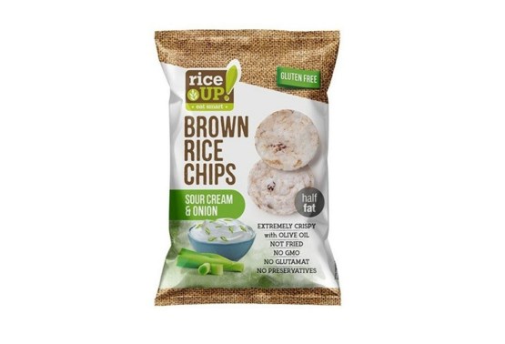 Ryžové chipsy smotana a cibuľa