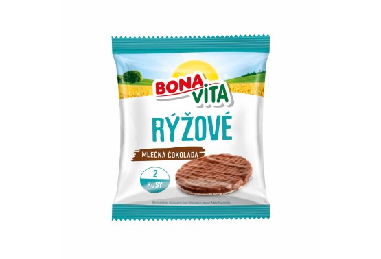 Rýžové chlebíčky mléčná čokoláda 2 ks