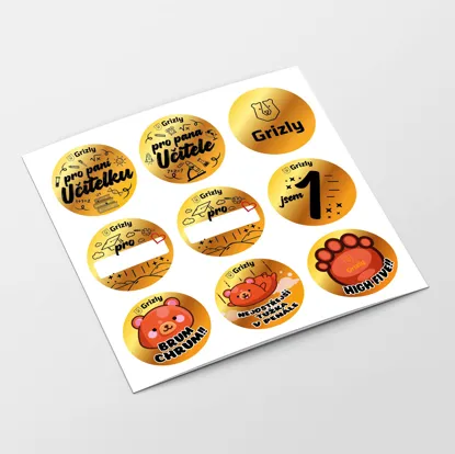 Samolepky Vysvědčení