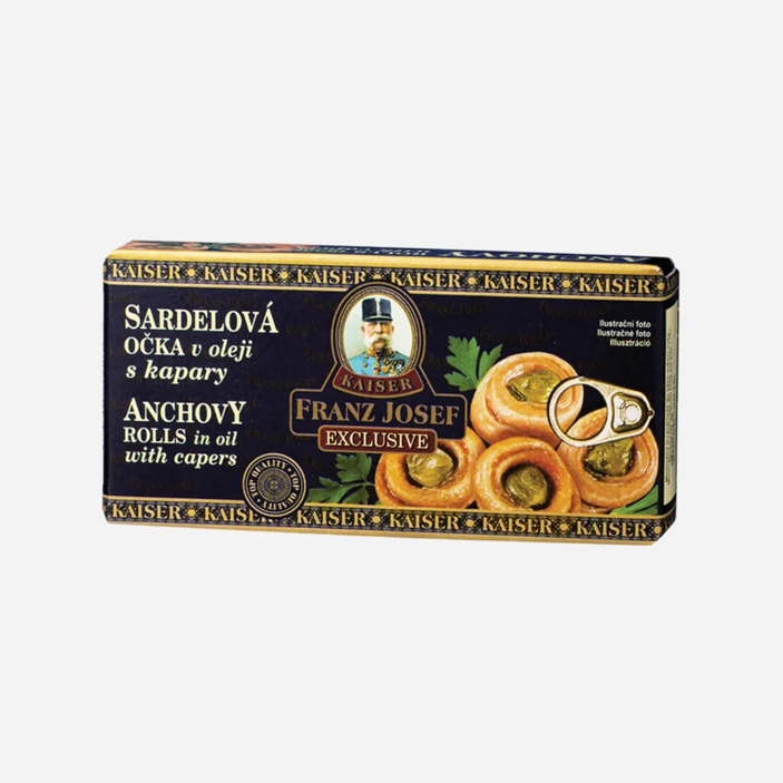 Sardelová očka v oleji s kapary