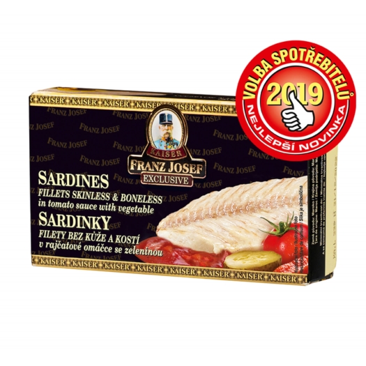 Sardinky filety v rajčatové omáčce se zeleninou