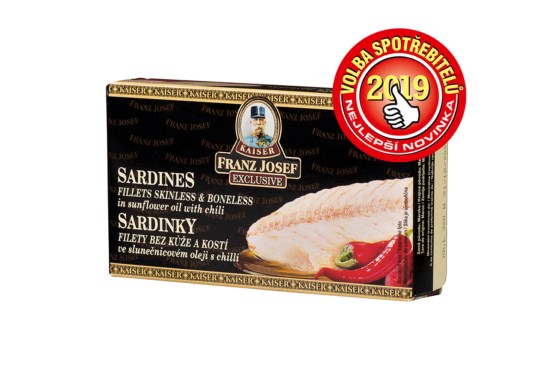 Sardinky filety v slnečnicovom oleji s chilli