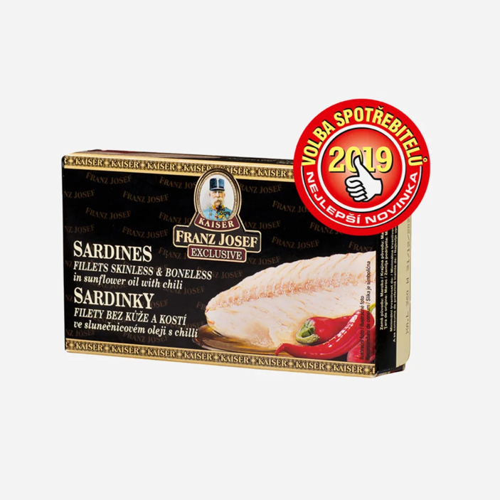 Sardinky filety ve slunečnicovém oleji s chilli