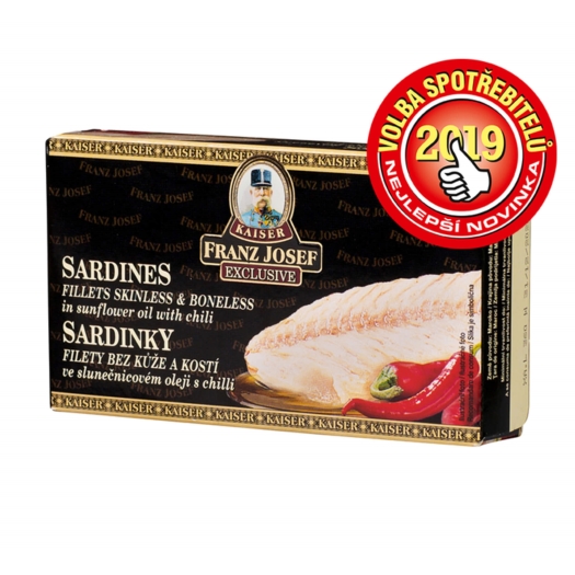 Sardinky filety ve slunečnicovém oleji s chilli