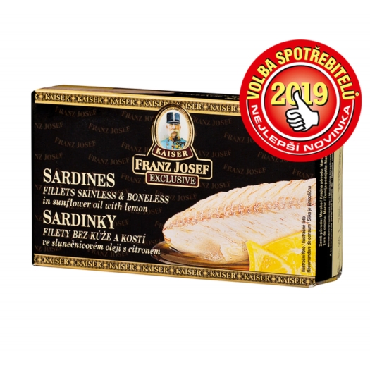 Sardinky filety ve slunečnicovém oleji s citronem